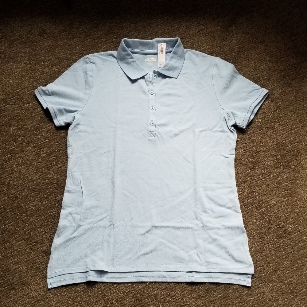 Old Navy Light Blue Short Sleeve Polo NWT